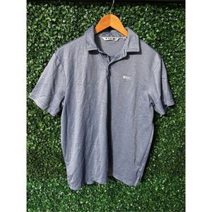 Black Clover Blue Performance Polo Sz Medium Golf